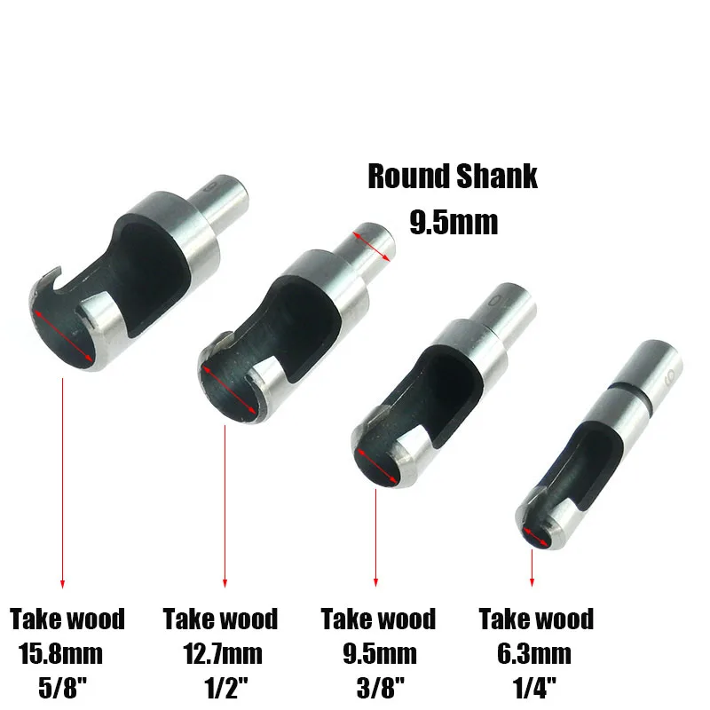 4 шт. 5/8 &quot1/2&quot 3/8 &quot1/4&quot из высокоуглеродистой стали набор сверл для резьбы