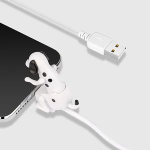Кабель USB Type-c для телефона, креативный подвижный пятнистая собака, игрушка, кабель для передачи данных, 1 м, зарядная линия