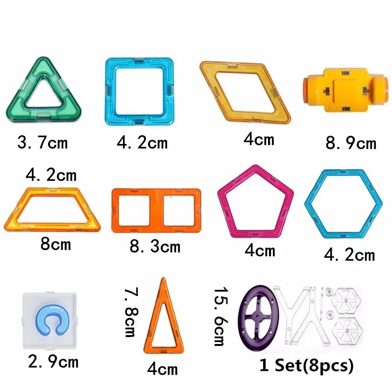 92 шт./лот мини модели строительные игрушки магнитный дизайнер развивающие блоки