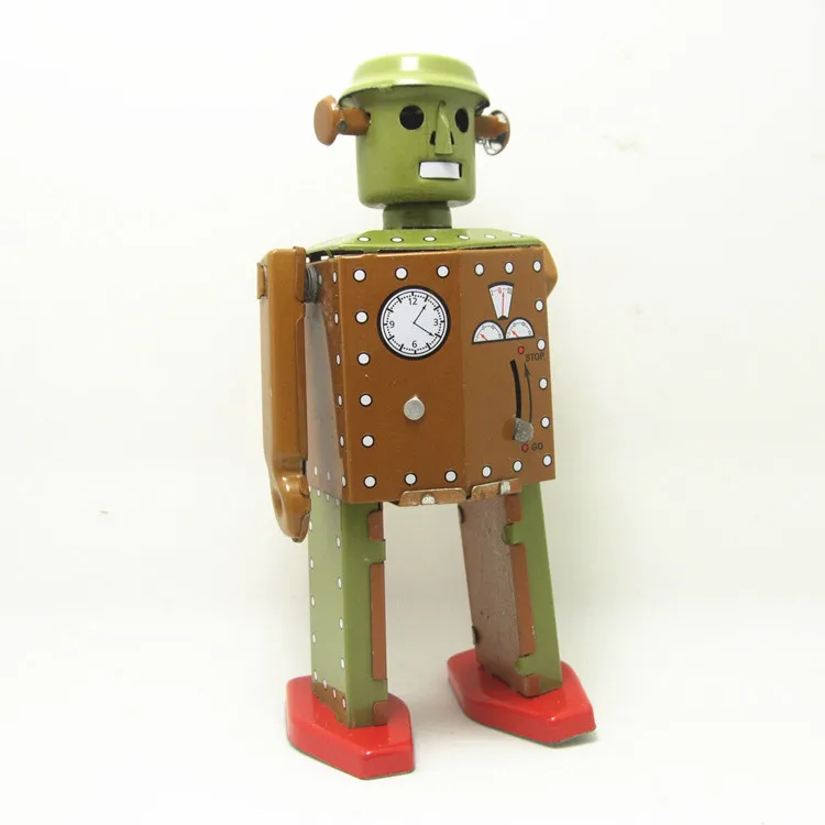 Стильные оловянные игрушки античные роботы заводные для детей домашний декор