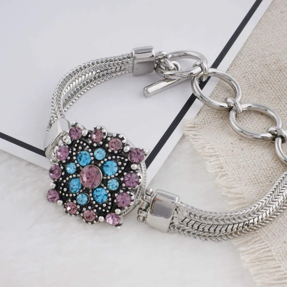 5 шт./лот оптовая продажа высокое качество BOHO фиолетовый горный хрусталь стили