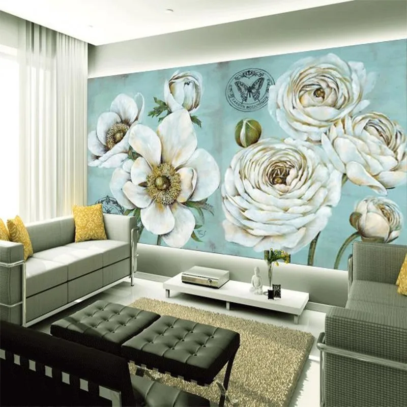 На заказ размер фото на Большая настенная живопись обои Гостиная Спальня сад с