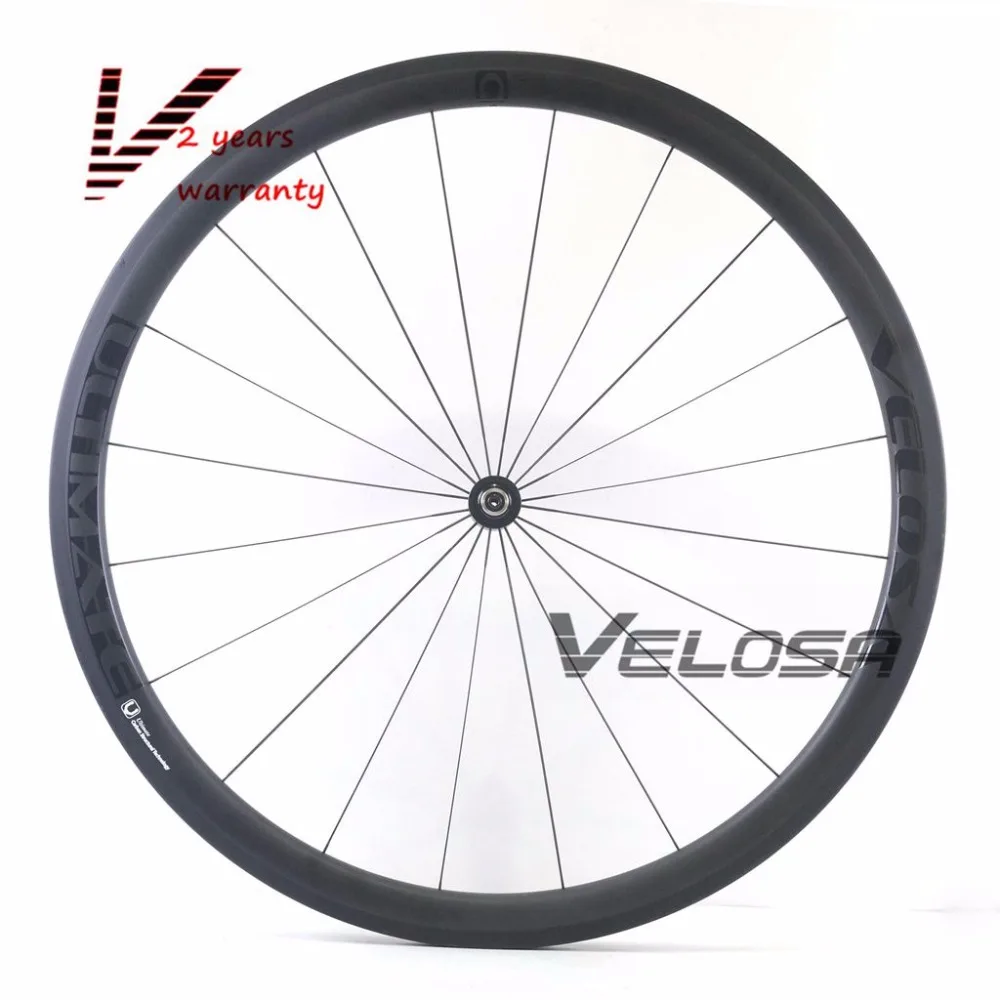 Velosa Ultimate 35 Асимметричный 38 мм полный углерода велосипед колесная, 700C дорожный мотоцикл колеса, задний asym обод с DT240/DT350 концентраторы