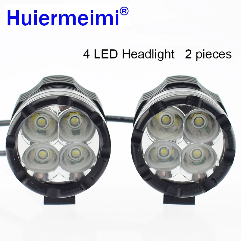 Фара мотоциклетная светодиодная, 12 В, 24 В, 40 Вт, 4000 лм, 2 шт.