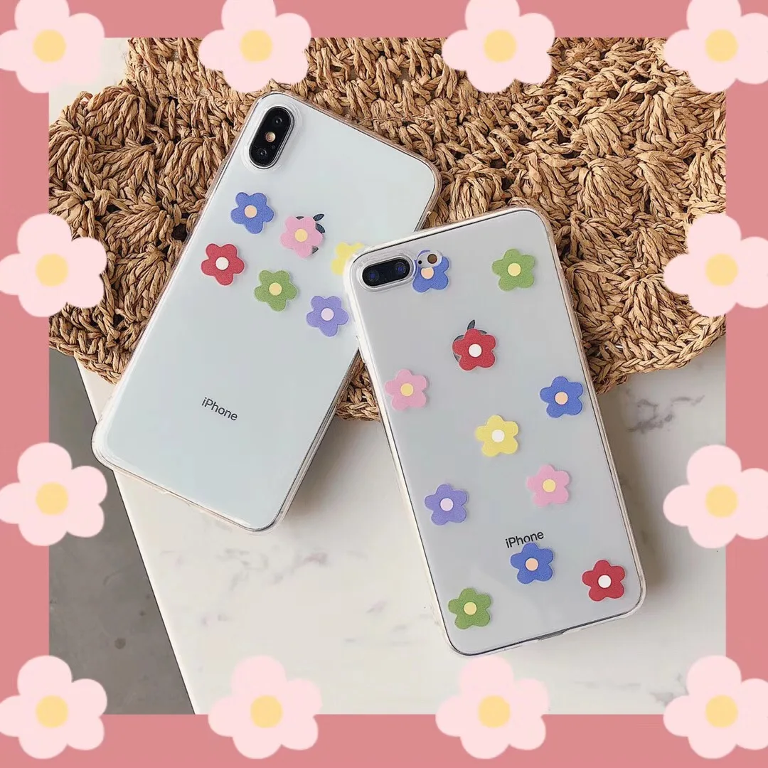 INS Корея супер огненная сетка цветок красного цвета чехол для телефона iPhone Xs MAX XR X