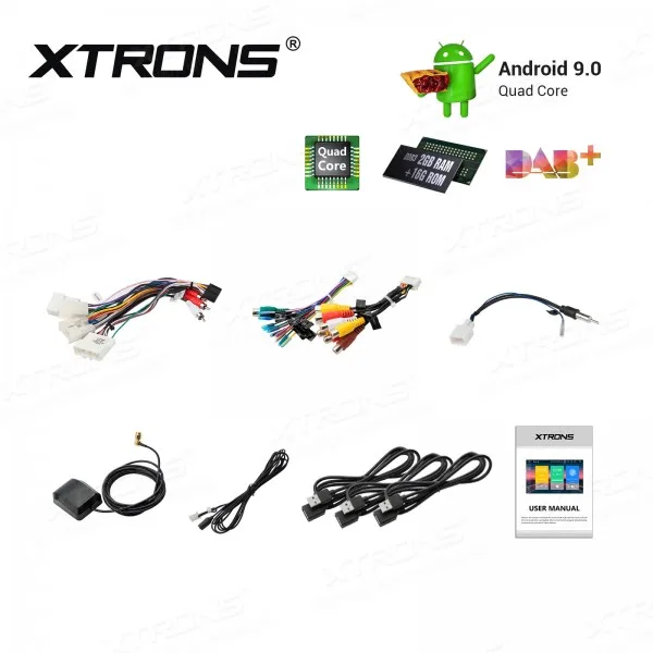 XTRONS 9 &quotAndroid 0 автомобильный мультимедийный плеер стерео для Toyota RAV4 Corolla Prado Plug Play