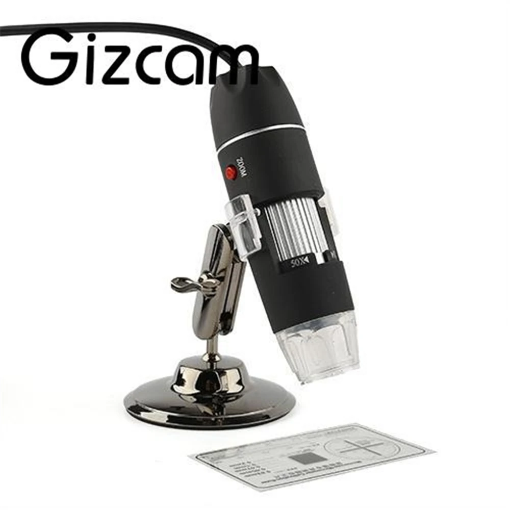 Gizcam мини Камера Портативный USB 8 светодиодный 500X2 MP цифровой микроскоп Эндоскоп