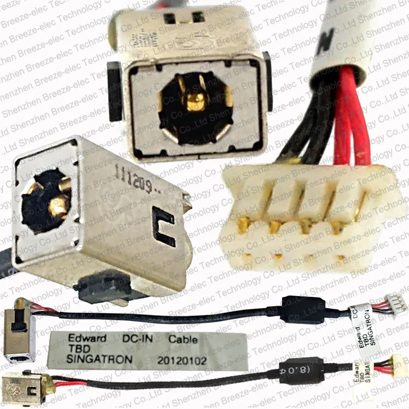 Оригинальный новый разъем питания постоянного тока, кабельный разъем для HP Mini 1103 210 2000 2100 2145DX 2185DX 210-2090nr 210-2000eh 210-2000er