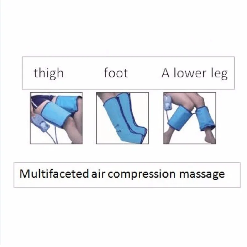 Массажер для ног компрессионный Air Massager Leg Pressure- Массажер для прессотерапии и лимфодренажа дома "Счастливые ножки"