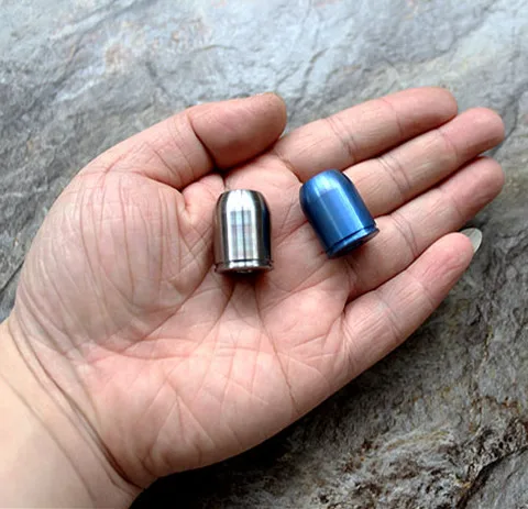 TC4 титановый сплав бусы на веревочке металлические подвески череп для Паракорда