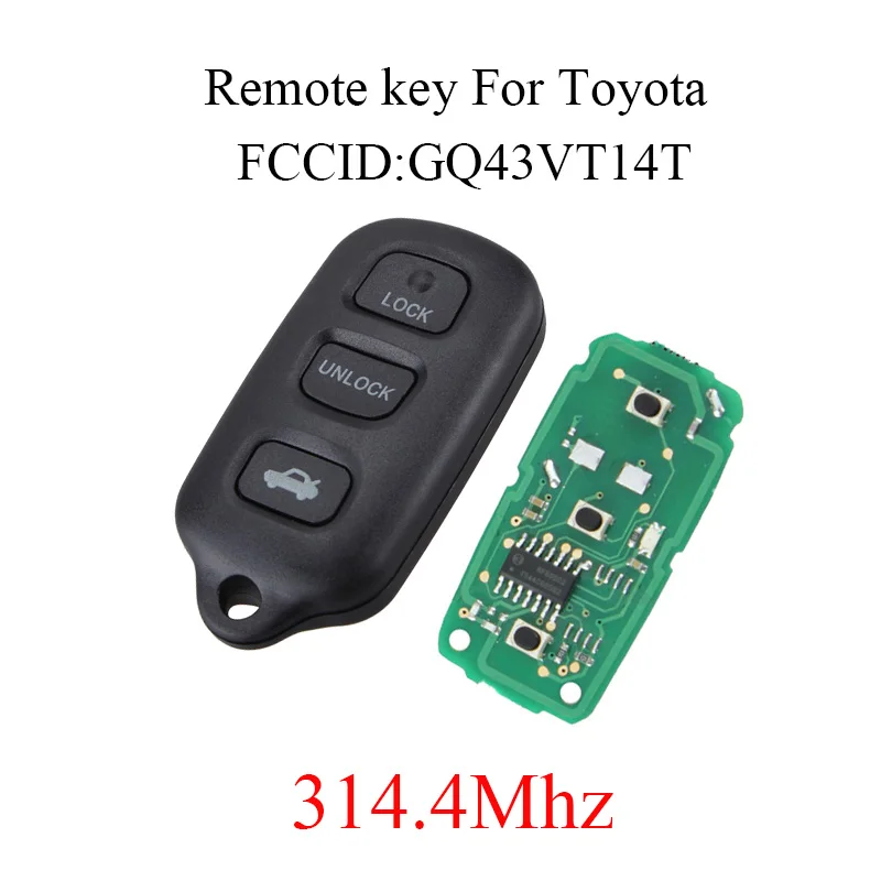 3 + 1 кнопочный доступ без ключа Φ 314 4 МГц для Toyota Camry Solara Corolla Matrix Sienna 4runner 1999 2007