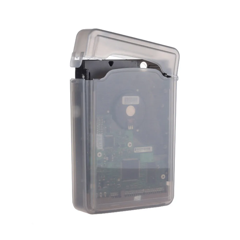Прозрачный Прямоугольный жесткий диск HDD защитный чехол Чехол Коробка для хранения IDE/SATA 3,5 дюймов ящики для хранения Ящики для защиты ящиков