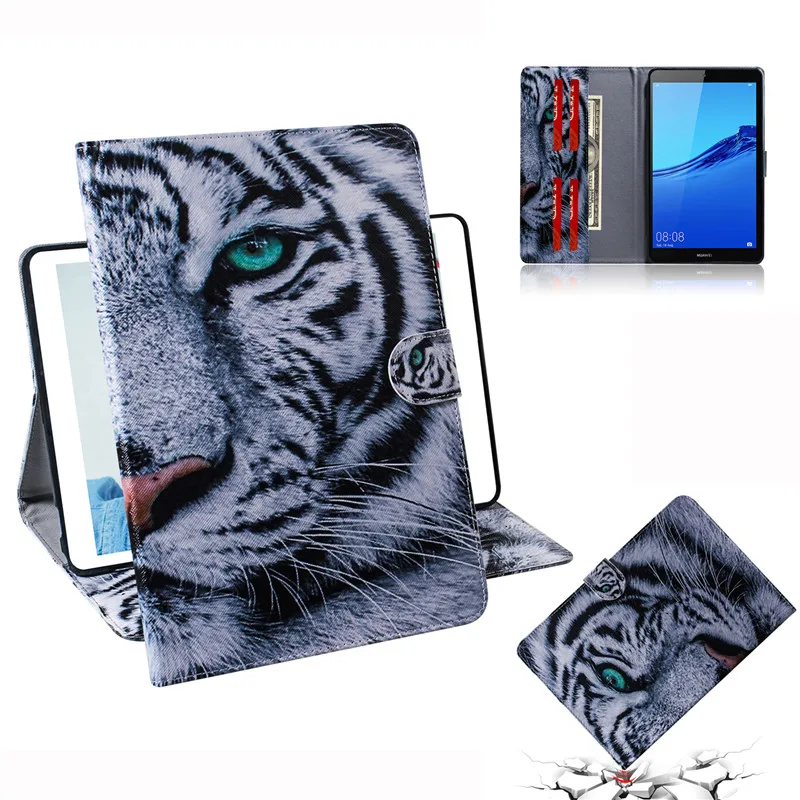 Чехол-книжка для планшета Amazon Kindle Fire HD 10 2015/2017 кожаный чехол-подставка с цветным