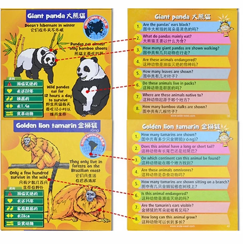 BroinBox: Животные Настольная Игра Смешно Карт Игры Английское Издание Для Детей