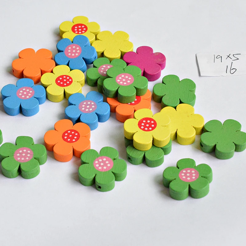 009-10pcs Самодельные Украшения в форме божьей коровки, красные бусины из натурального дерева 13 мм, Детский отдел рукоделия с изображением героев мультфильмов 036 - Цвет: 009-10pcs