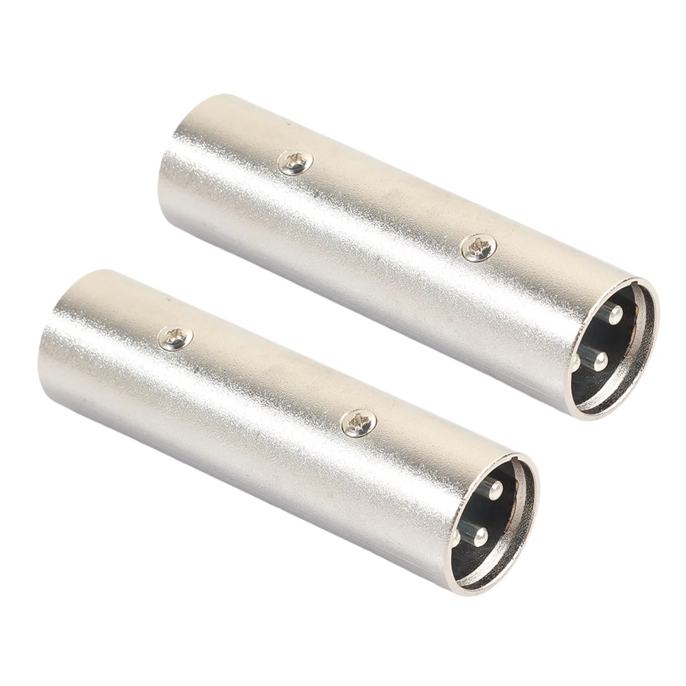 2 шт. аудио разъем 3Pin XLR папа к Мужской микрофонный адаптер вилка динамик