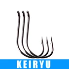 FISH KING 3 упак.лот KEIRYU рыболовный крючок, размер 3 # - 14 #, рыболовные крючки из высокоуглеродистой стали, джиг, зазубрина, карп, крючок с петлей