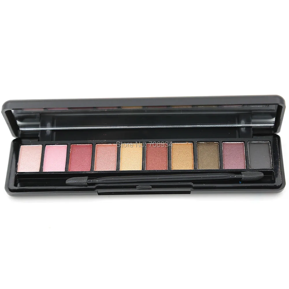 Палетка теней для век шоколадных мерцающие 1 шт. 10 цветов бриллиантовые тени|eye