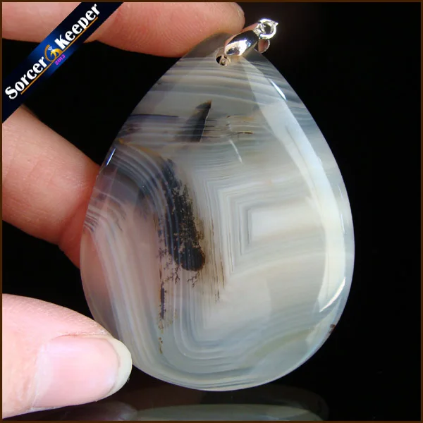 Мужские ювелирные изделия горка крупные натуральные камни подвеска ожерелье