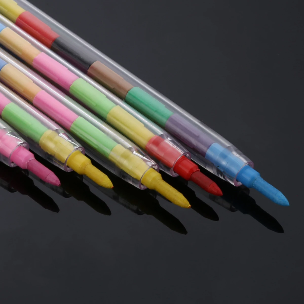 24pcs/set DIY Kids Swap Point Crayon Pencil Colored Pencils Art Party Loot Bag Fillers Drawing Pencil Set Party Favors images - 6