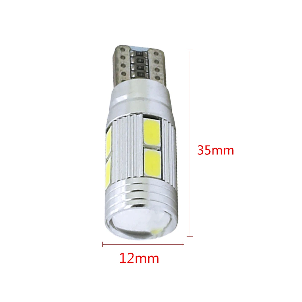YSY 100X T10 W5W canbus без ошибок 10SMD 6SMD 5630 5730 Светодиодные клиновидные лампы высокой