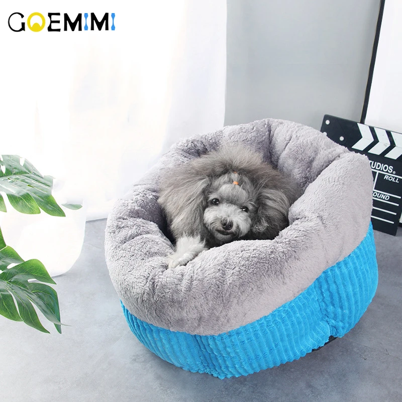 

New Cat Warm Bed Comfortable Soft House For Cats Pet Short Plush Top Quality Puppy Deep Sleeping Warm Kennel cats nest