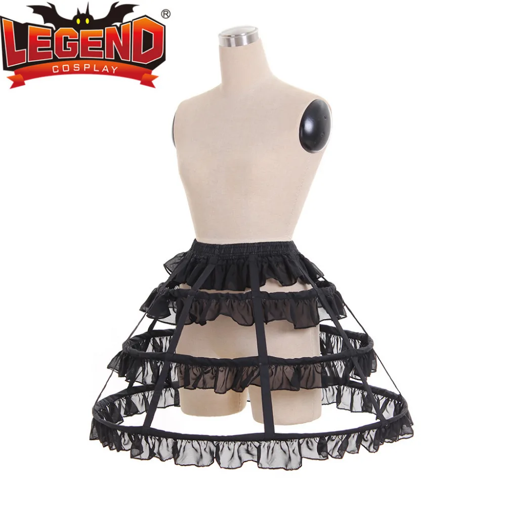 Женская короткая юбка пачка с 4 оборками черная мини в готическом стиле|mini skirt|mini