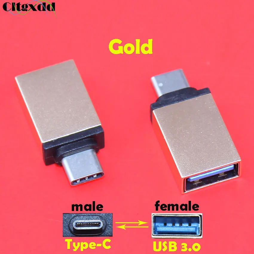 Кабель адаптер cltgxdd USB 3 0 Type C OTG переходник папа мама для Xiaomi Mi5 Mi6 Huawei