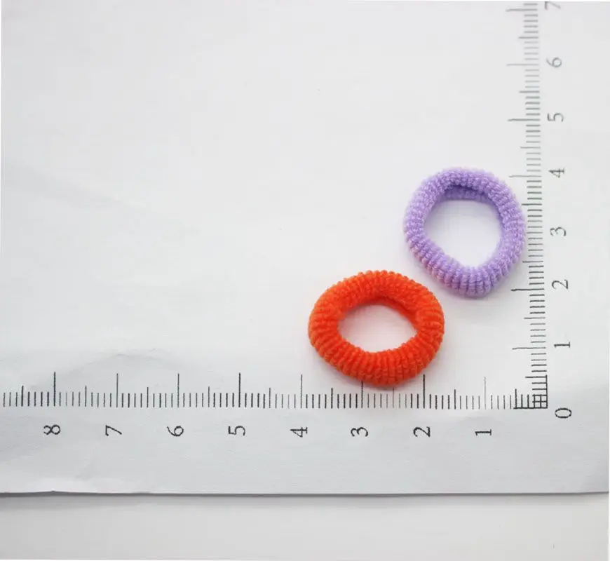 40 pieces Candy color towel ring elastic hair bands solid mini one-off rubber headwear for girls accessories | Детская одежда и