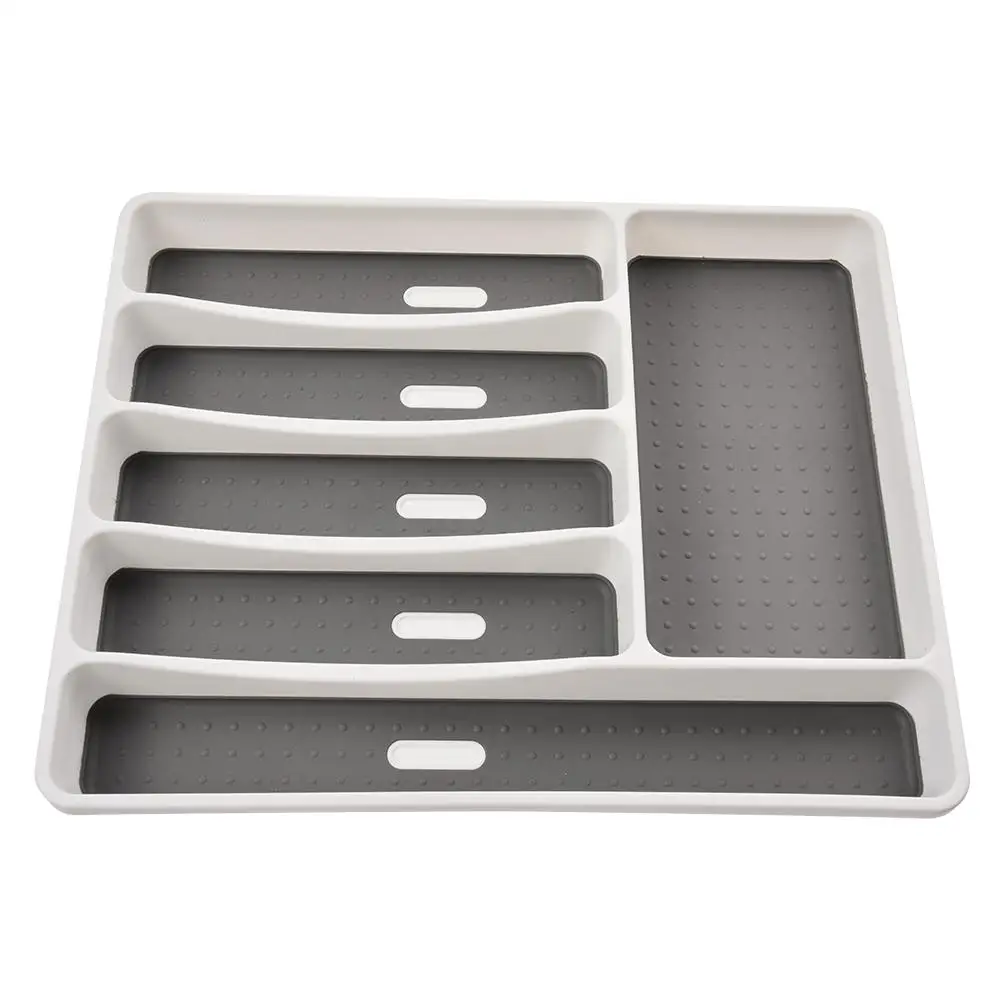 6 Compartments Kitchen Drawer Organizer Storage Cutlery Tray For Drawers Divider Durable Utensil Multi Partition Safe | Дом и сад