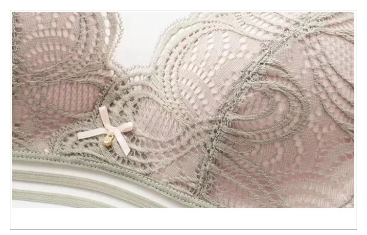 New fashion wireless bra set push up lingerie sets lace soft underwear women brand sexy and panty | Женская одежда