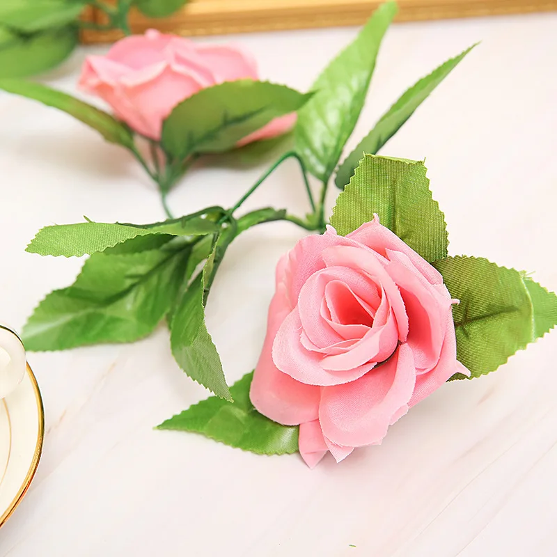 11/13heads 240cm Artificial Flowers Vine Home Wedding Garden Decor Rose Fake Rattan String Festival Hanging Silk flower | Дом и сад