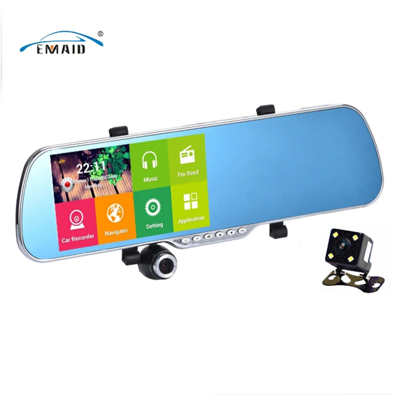 EMAID 5 &quotАвтомобильный dvr gps навигация Android сенсорный Full HD 1080p Автомобильная камера
