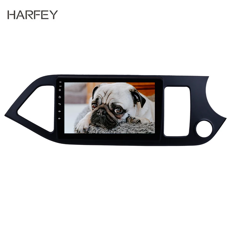 Автомагнитола Harfey с GPS HD 9 &quot 2Din сенсорный экран Android 8 1 для KIA Picanto Mornings 2011 2012 2013 2014