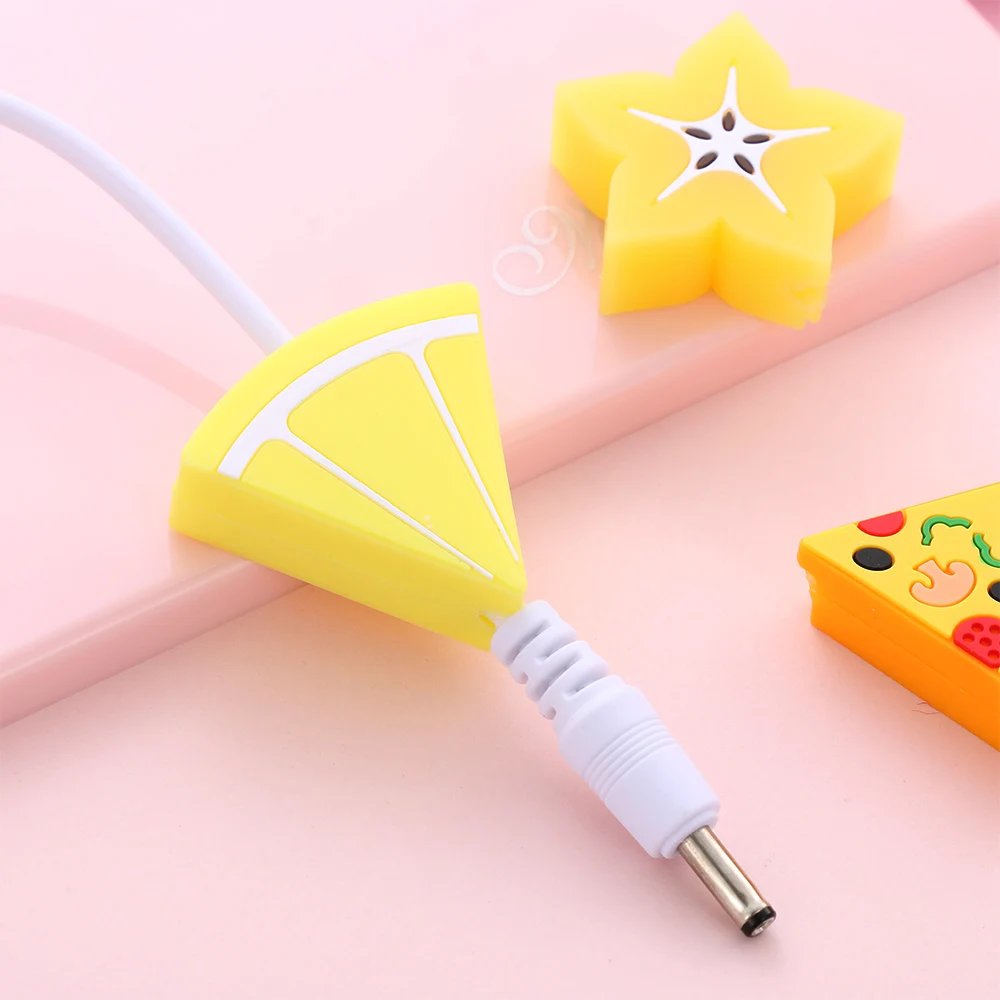 Мультяшный фруктовый шнур для телефона защита кабеля USB iphone держатель зарядного