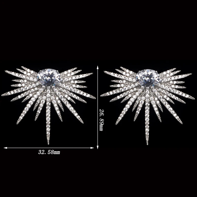 

Be 8 Micro Inlay Craft AAA Cubic Zirconia Stud Earrings Trendy White Gold Color Earrings Accessories Boucle d'oreille Gift E-344