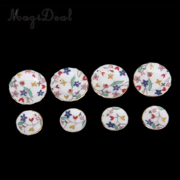 MagiDeal 15 шт. 1/12 весы кукольный домик миниатюрная столовая посуда фарфоровый чайный