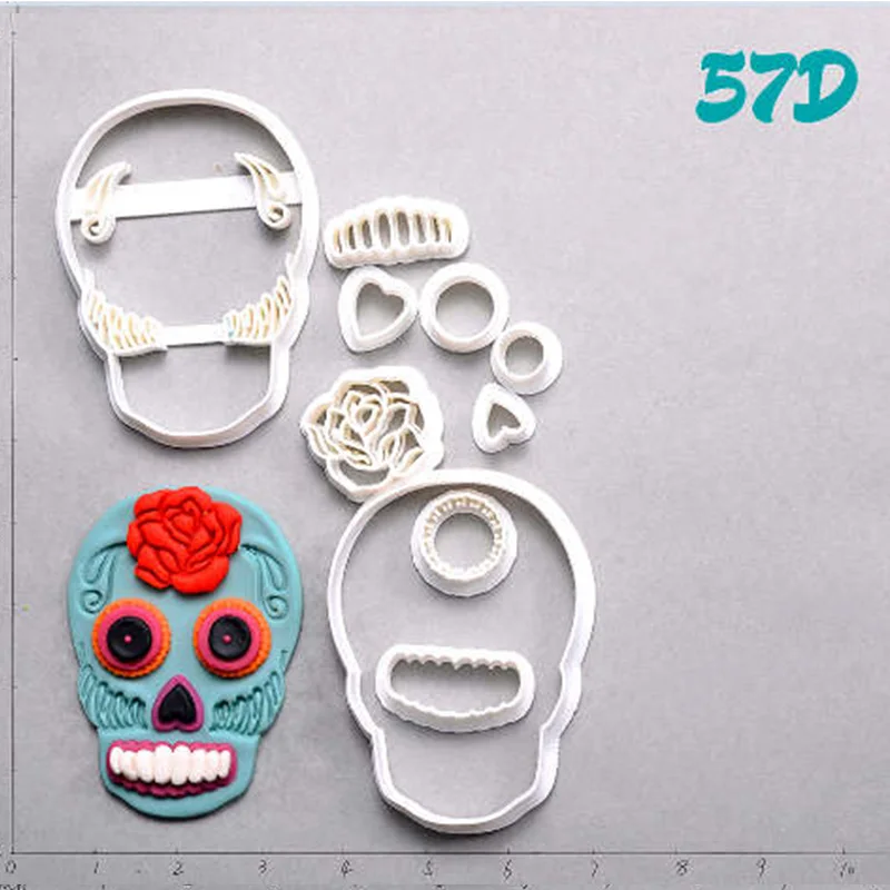 Набор для выпечки печенья Sugar Skull Deadpool изготовленные на заказ 3D формы набор