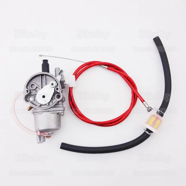 Карбюратор красный газовый с тросиком дроссельной заслонки для 47cc 49cc