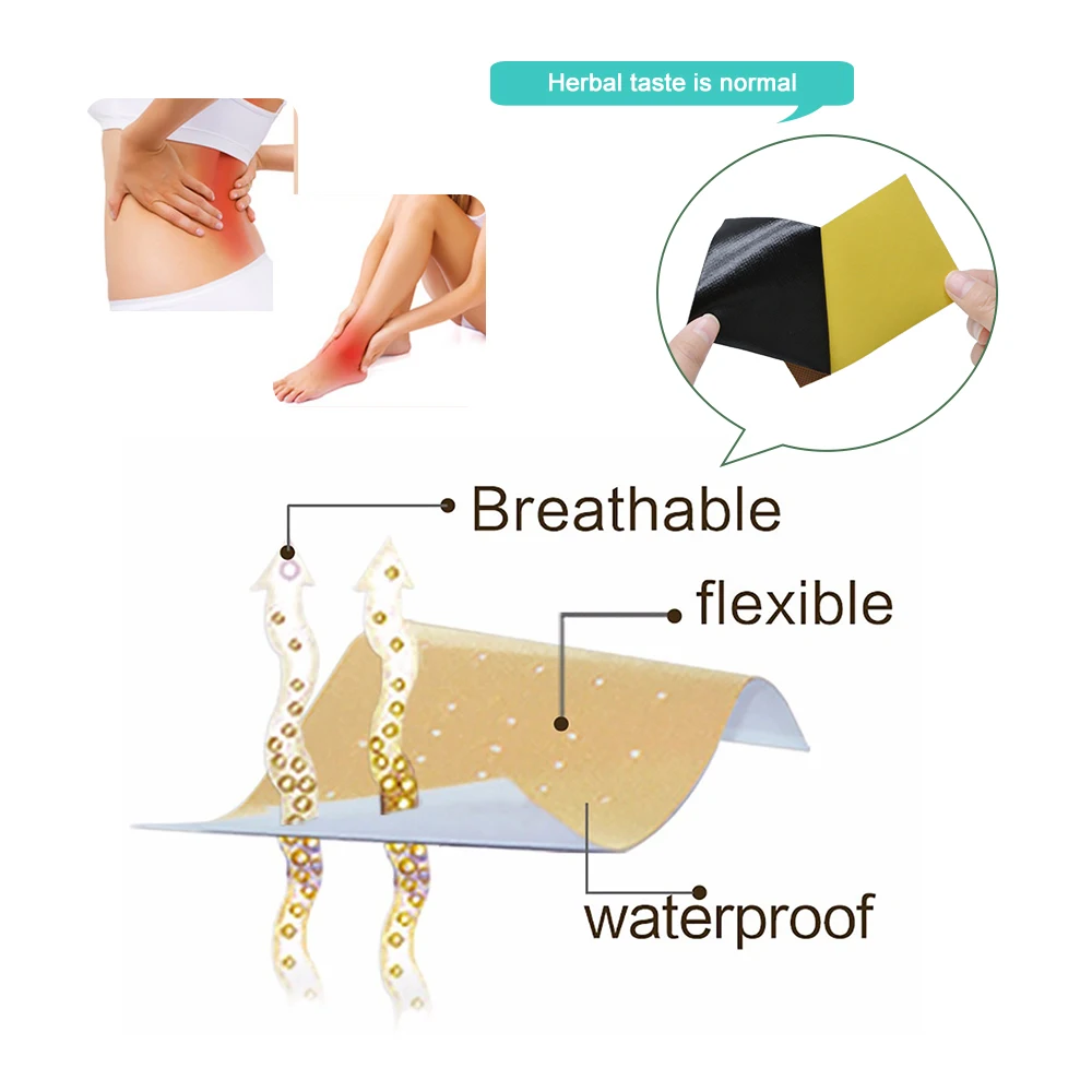 

16Pcs/2bags Pain Relief Orthopedic Plaster Medical Muscle Back Neck Aches Muscular Fatigue Arthritis Stickers D1405