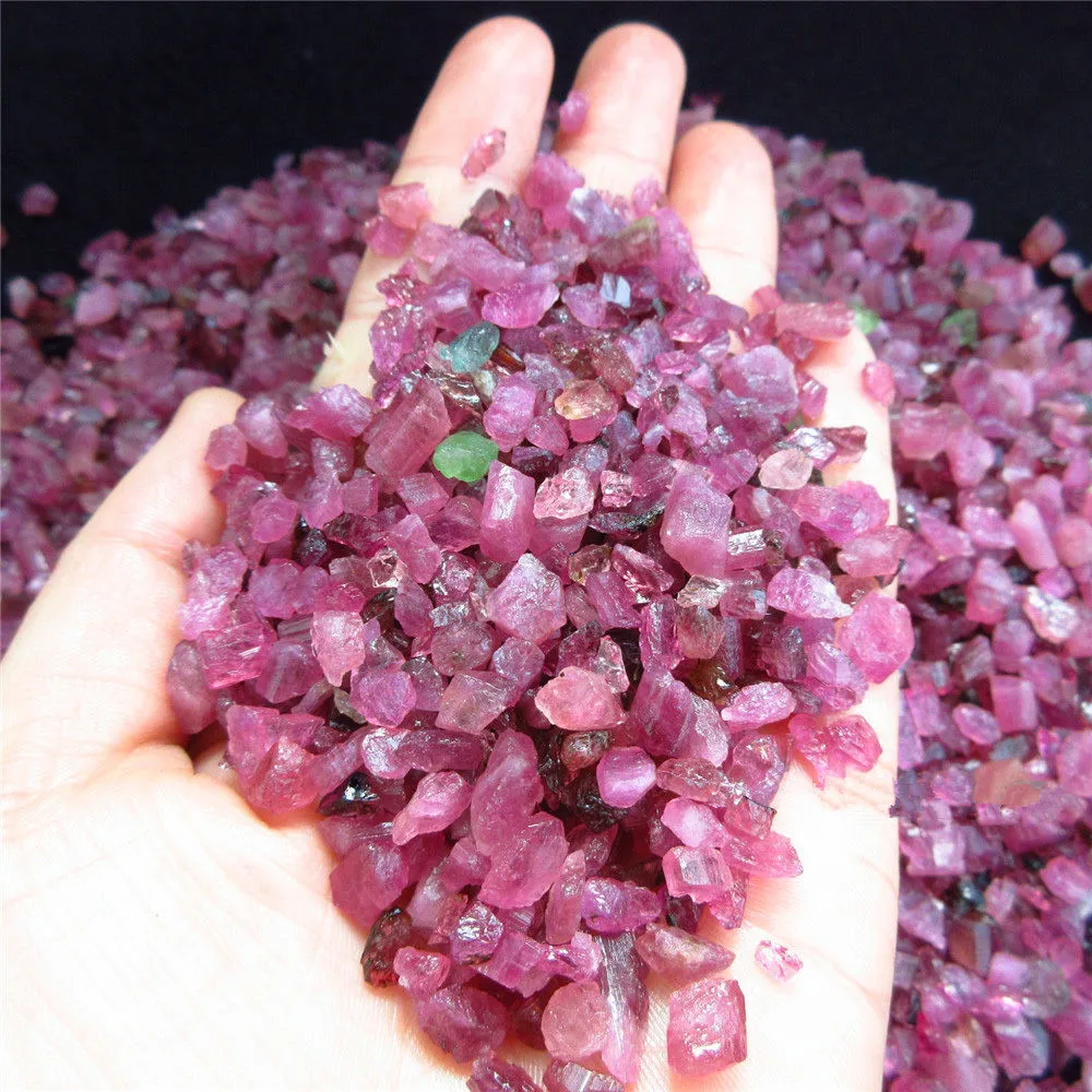 1/4 фунта натуральные камни с красным турмалином грубые Кристальные драгоценные