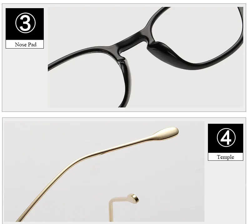 Высококачественные квадратные женские ретро-очки с прозрачными линзами |