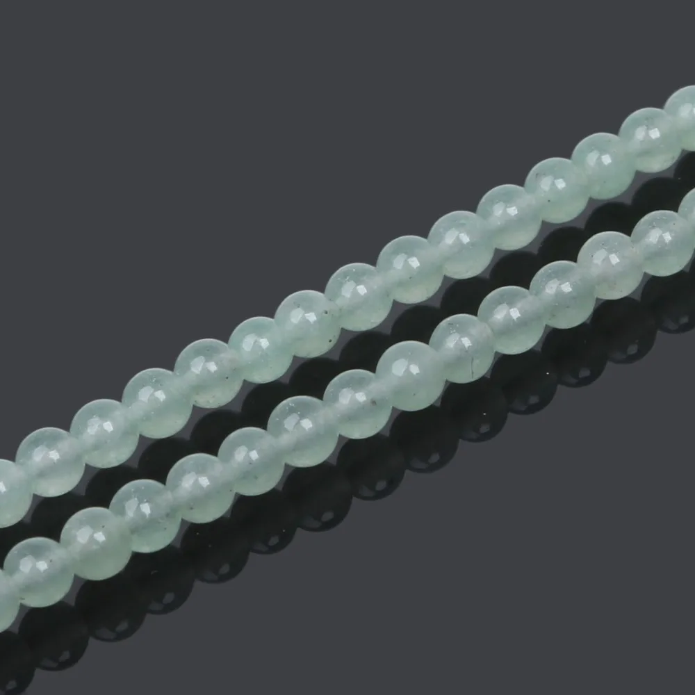 Круглые шарики из натурального камня 4/6/8/10 мм зеленый бисер с Aventurine для серьги