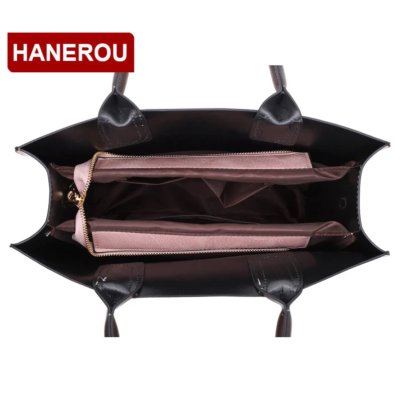 HANEROU роскошные женские Сумки из искусственной кожи набор 4 предметов Женская