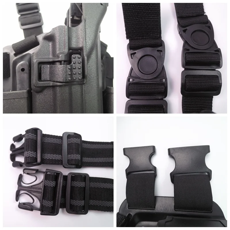 

Tactical Hunting Shooting Airsoft LV3 Holster HK USP Drip Leg Pistol Holsters Thigh Holsters Adjustable W/ Mag Flashlight Pouch