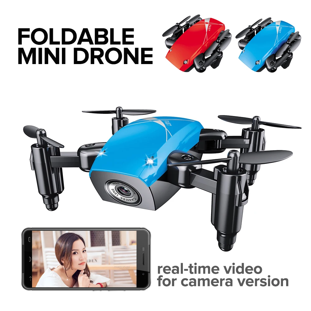 Rc вертолет 4ch Rtf складной RC Мини карманный беспилотник микро Дроны с камерой Hd