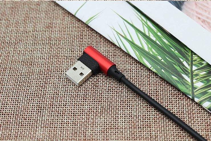 90 градусов USB Type C кабель 2A провод для быстрой зарядки Nintendo Switch Samsung S8 Oneplus 5 Pixel