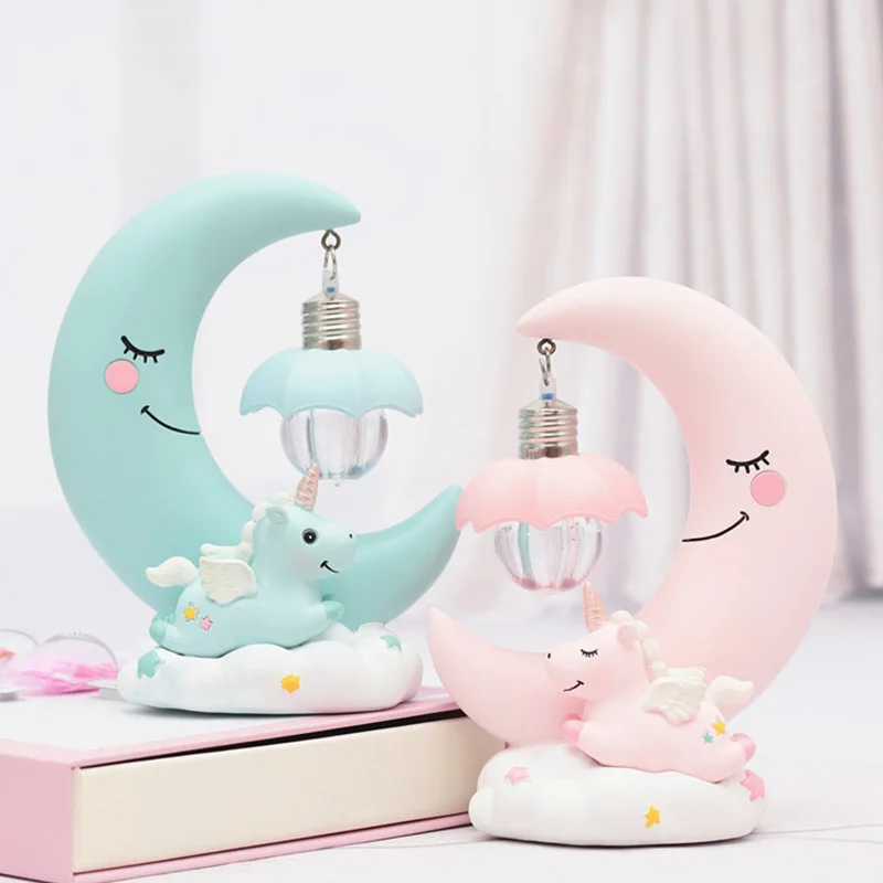 СВЕТОДИОДНЫЙ Ночник из смолы романтический ночник в виде Луны праздничный