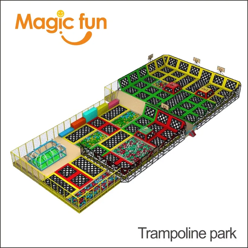 MAGIC FUN китайский поставщик банджи батуты мягкие шарики для игры бассейн крытая
