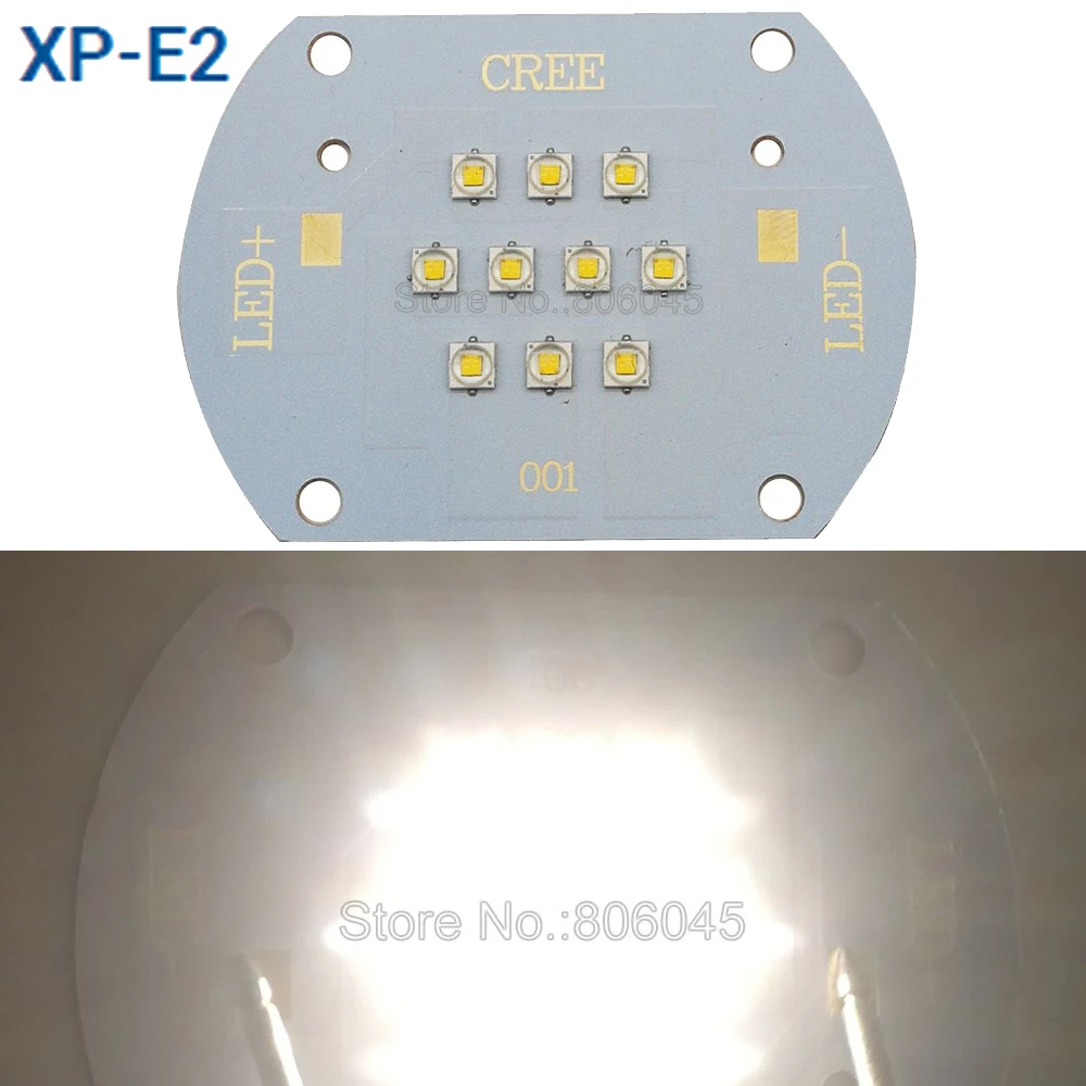 30 Вт Cree XLamp XP-E2 XPE2 10 светодиодов теплый белый 3000 К DC30-36V 1000мА многокристальный